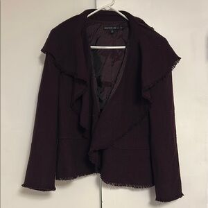 Lafayette 148 New York Purple Blazer Classic Tailored Fit